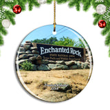 USA America Fredericksburg Enchanted Rock Christmas Ornament