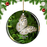 USA America Gainesville Butterfly Rainforest Christmas Ornament