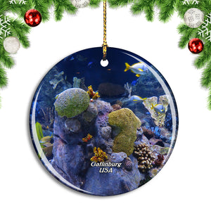 USA America Gatlinburg Ripley's Aquarium of the Smokies Christmas Ornament