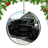 USA America Georgetown Loop Railroad Christmas Ornament