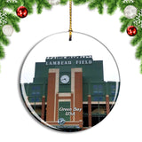 USA America Green Bay Lambeau Field Christmas Ornament