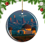 USA America Griffith Observatory Los Angeles Christmas Ornament