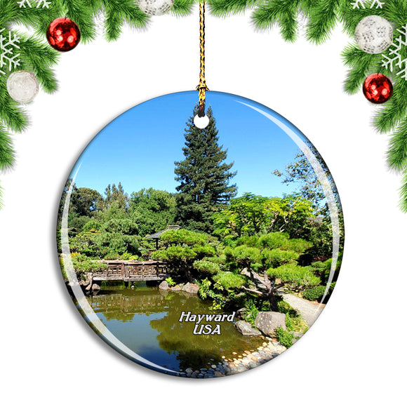 USA America Hayward Japanese Gardens California Christmas Ornament