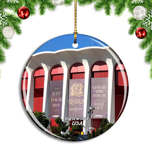 USA America Inglewood The Forum California Christmas Ornament