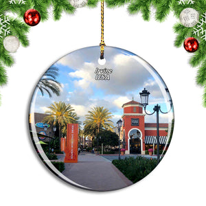 USA America Irvine Spectrum Center Christmas Ornament