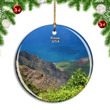 USA America Kauai Hawaii Christmas Ornament