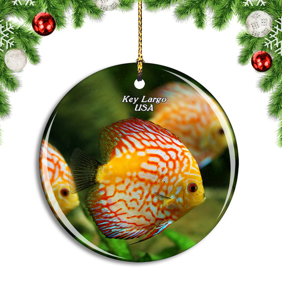 USA America Key Largo Park Christmas Ornament