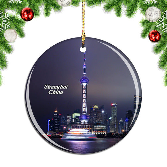 China Oriental Pearl Tower Shanghai Christmas Ornament