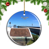 USA America Key Largo Seven Mile Bridge Christmas Ornament