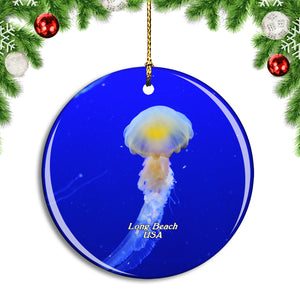 USA America Long Beach Aquarium of the Pacific Christmas Ornament