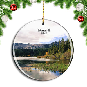 USA America Mammoth Lakes Christmas Ornament