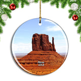 USA America Mesa Monument Valley Christmas Ornament