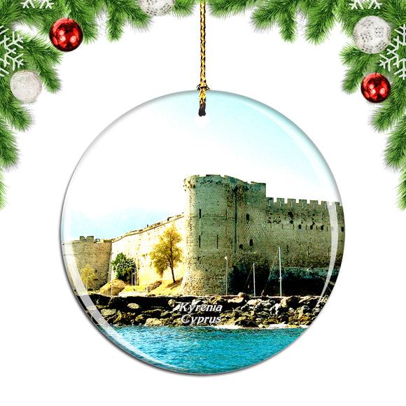 Kyrenia Castle Cyprus Christmas Ornament