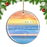 USA America Myrtle Beach Sunrise Christmas Ornament