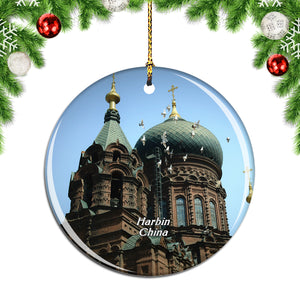 China St. Sophia Cathedral Harbin Christmas Ornament