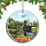 USA America Naples Botanical Garden Christmas Ornament