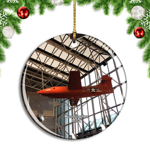 USA America National Air and Space Museum Washington Christmas Ornament