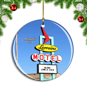 USA America National Civil Rights Museum Memphis Christmas Ornament