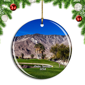 USA America Palm Springs Indian Canyons Christmas Ornament