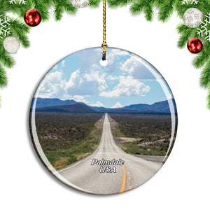 USA America Palmdale Route California Christmas Ornament