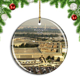 USA America Pentagon Washington Dc Christmas Ornament