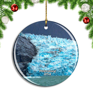 USA America Petersburg Alaska Christmas Ornament