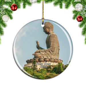 China Tian Tan Buddha Hong Kong Christmas Ornament