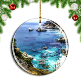 USA America Point Lobos Big Sur California Carmel Christmas Ornament