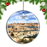 USA America Prescott Watson Lake Arizona Christmas Ornament