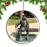 USA America Rapid City Statue Christmas Ornament