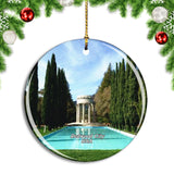 USA America Redwood City Pulgas Water Temple Christmas Ornament