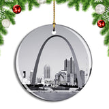 USA America Saint Louis Gateway Arch Christmas Ornament