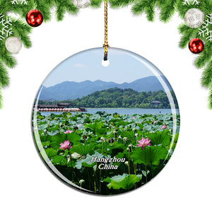 China West Lake Hangzhou Christmas Ornament