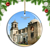 USA America San Antonio Missions Park Christmas Ornament