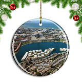 USA America San Mateo Christmas Ornament