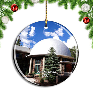 USA America Santa Rosa Lowell Observatory Christmas Ornament