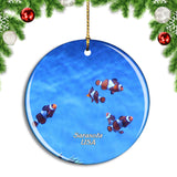 USA America Sarasota Aquarium Christmas Ornament