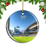 USA America Seattle Qwest Field Christmas Ornament