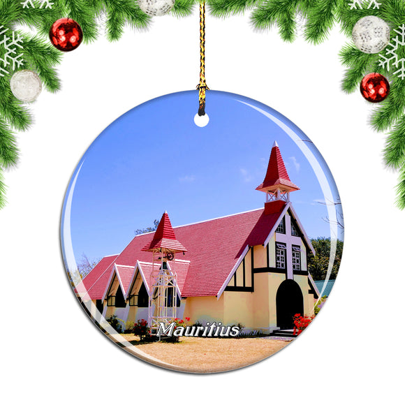 Church at Cap Malheureux Mauritius Christmas Ornament