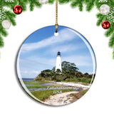 USA America Tallahassee St. Marks Lighthouse Christmas Ornament