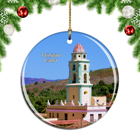 Clock Tower Main Square Trinidad Cuba Christmas Ornament