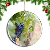 USA America Vineyard Napa Valley Christmas Ornament