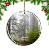 USA America Visalia Sequoia National Park Christmas Ornament