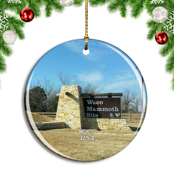 USA America Waco Monument Christmas Ornament