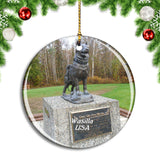 USA America Wasilla Iditarod Headquarters Alaska Christmas Ornament