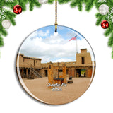 USA America William Bent's Fort Santa Fe Christmas Ornament