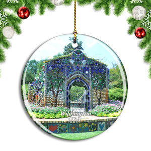 USA America Wilmington Airlie Gardens Christmas Ornament