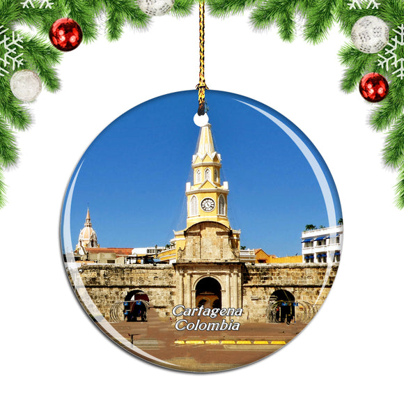 Colombia Cartagena Christmas Ornament