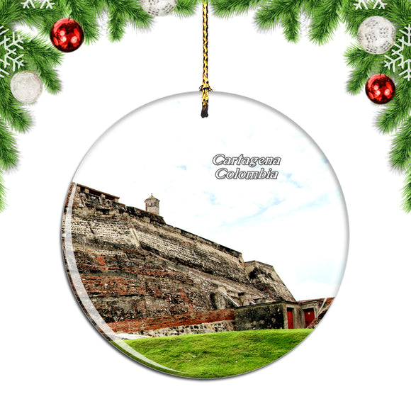 Colombia Castle of San Felipe de Barajas Cartagena Christmas Ornament