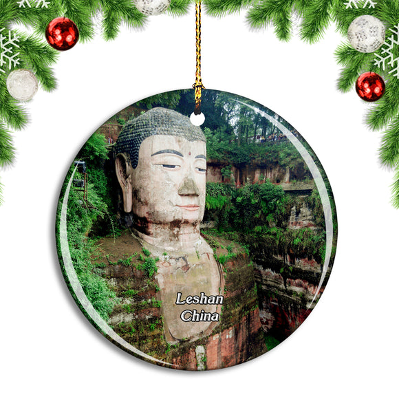 China Leshan Giant Buddha Christmas Ornament